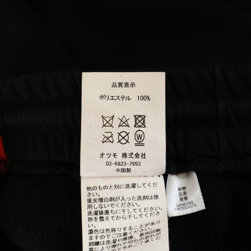 HUMAN MADE(ヒューマンメイド) サイドロゴデザイン トラックパンツ ストレートパンツ ブラック/レッド