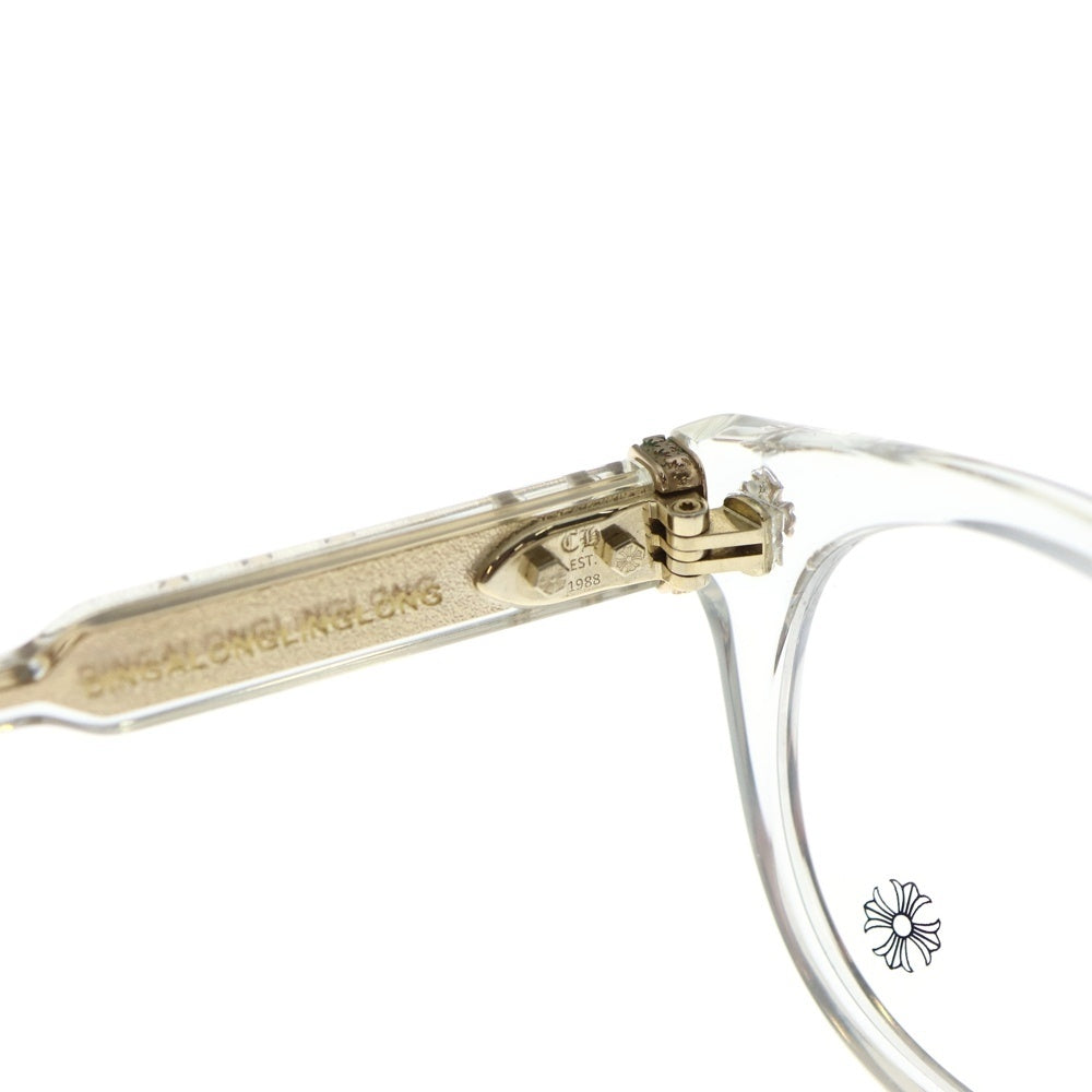 CHROME HEARTS(クロムハーツ) DINGALONGLINGLONG II CHプラスフレーム ボストンサングラス メガネ 眼鏡 アイウェア クリア