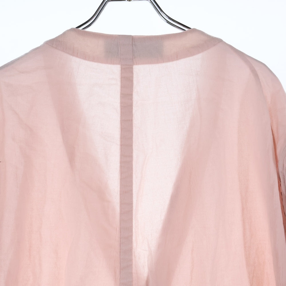 UNDERCOVER(アンダーカバー) 25SS ボイルローンビーズパーツ付きノーカラージャケット テーラードジャケット ピンク UC1E4202