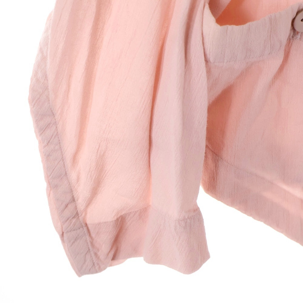 UNDERCOVER(アンダーカバー) 25SS ボイルローンビーズパーツ付きノーカラージャケット テーラードジャケット ピンク UC1E4202