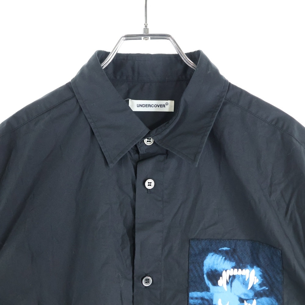 UNDERCOVER(アンダーカバー) 25SS プリントパッチ 半袖シャツ ブラック UP1E4407-1