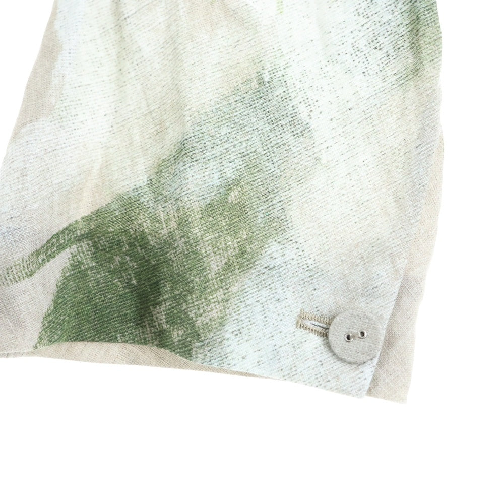 UNDERCOVER(アンダーカバー) 25SS ノーカラー リネン シングルテーラードジャケット ベージュ UC1E4107