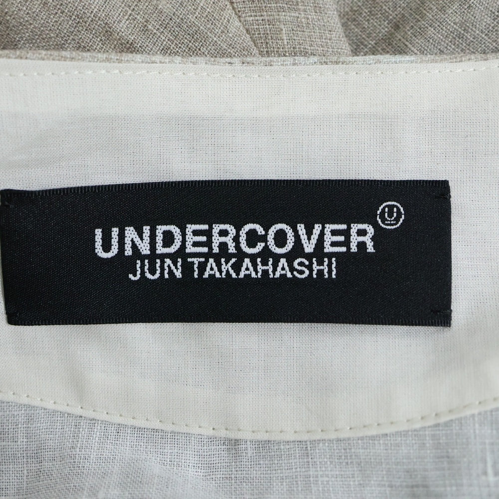 UNDERCOVER(アンダーカバー) 25SS ノーカラー リネン シングルテーラードジャケット ベージュ UC1E4107