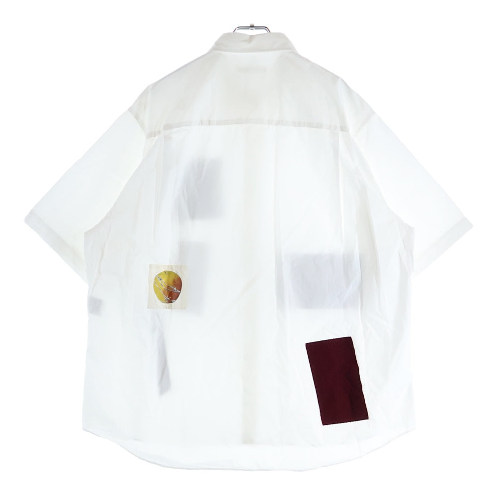 UNDERCOVER(アンダーカバー) プリントパッチ 半袖シャツ ホワイト UP1E4407-1