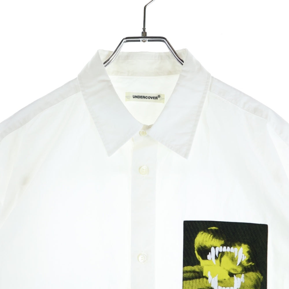 UNDERCOVER(アンダーカバー) プリントパッチ 半袖シャツ ホワイト UP1E4407-1