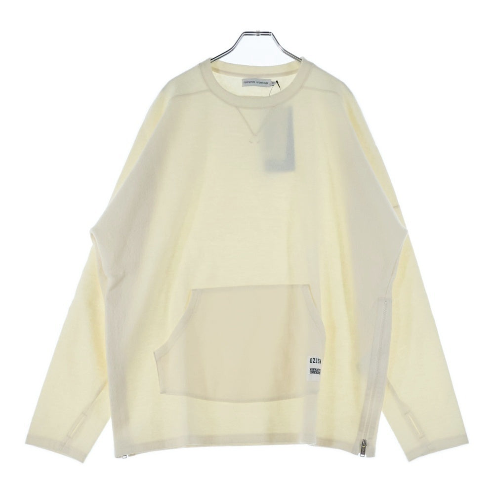 UNDERCOVER(アンダーカバー) ×nonnative ノンネイティブ ウールクルーネックニット サイドジップセーター ホワイト UC2D9807