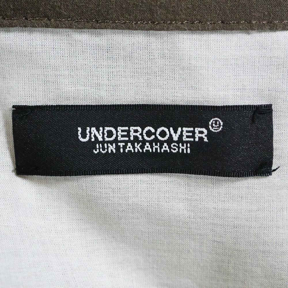 UNDERCOVER(アンダーカバー) 25SS 半袖開襟シャツ オープンカラーシャツ オリーブ UC1E4401-2