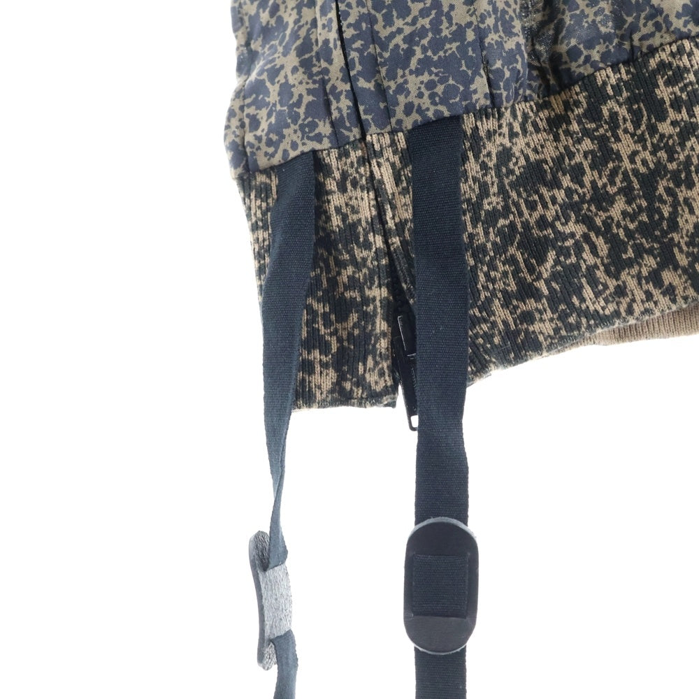 UNDERCOVER(アンダーカバー) 25SS 総柄 レーヨン半袖開襟シャツ オープンカラーシャツ ブラック UC1E4405