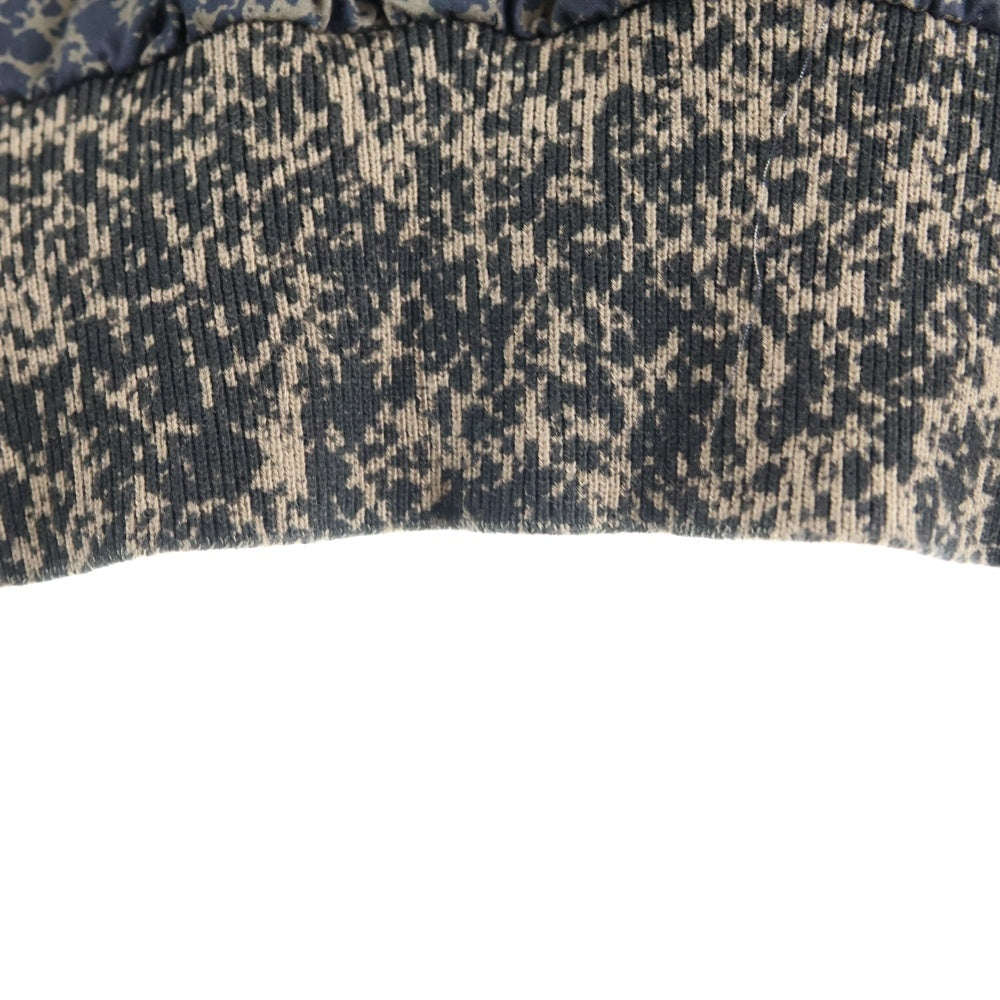 UNDERCOVER(アンダーカバー) 25SS 総柄 レーヨン半袖開襟シャツ オープンカラーシャツ ブラック UC1E4405