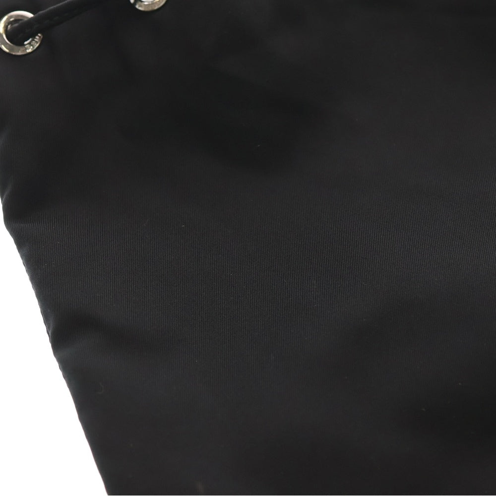 PRADA(プラダ) 三角プレート 巾着バック ショルダーバッグ ブラック