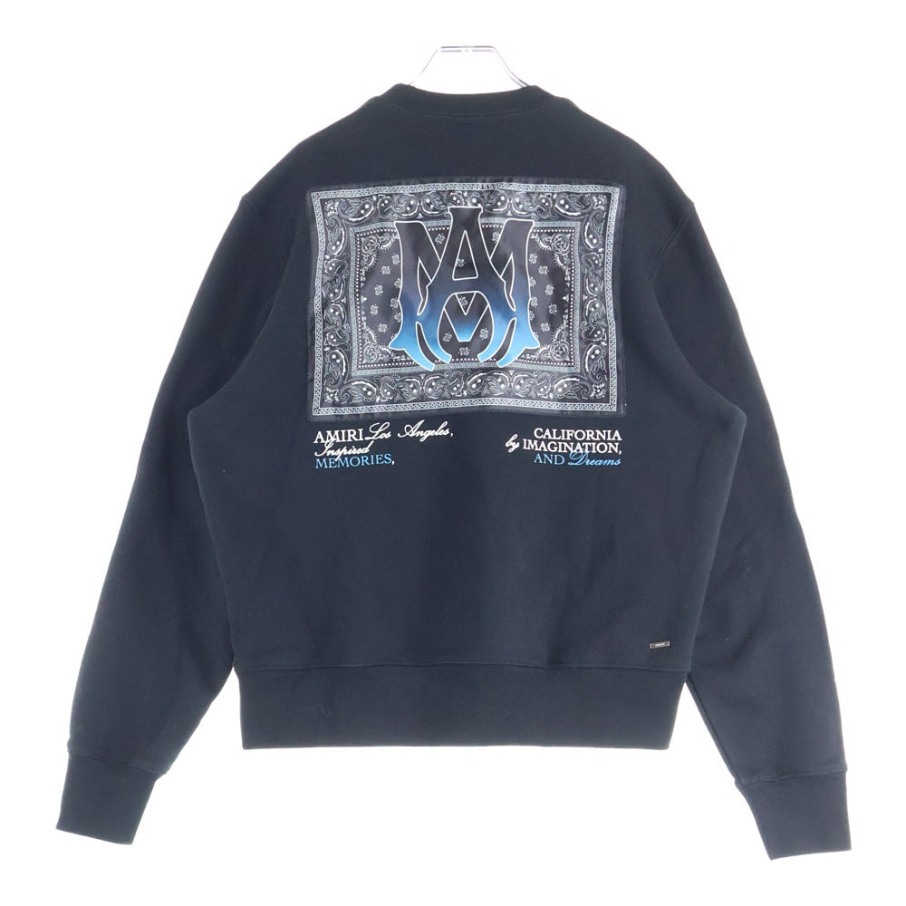 AMIRI(アミリ) バンダナクルーネックスウェット プルオーバースウェット ブラック