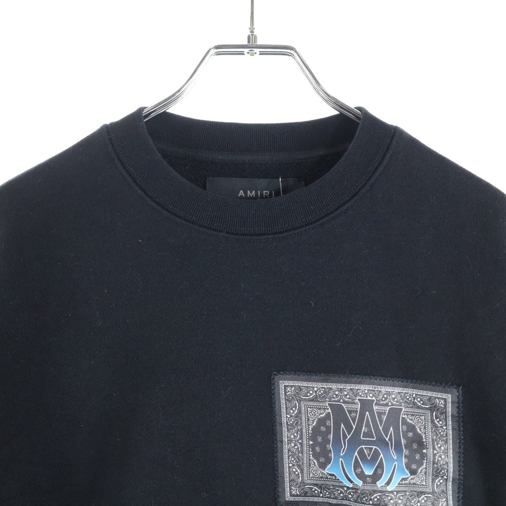 AMIRI(アミリ) バンダナクルーネックスウェット プルオーバースウェット ブラック