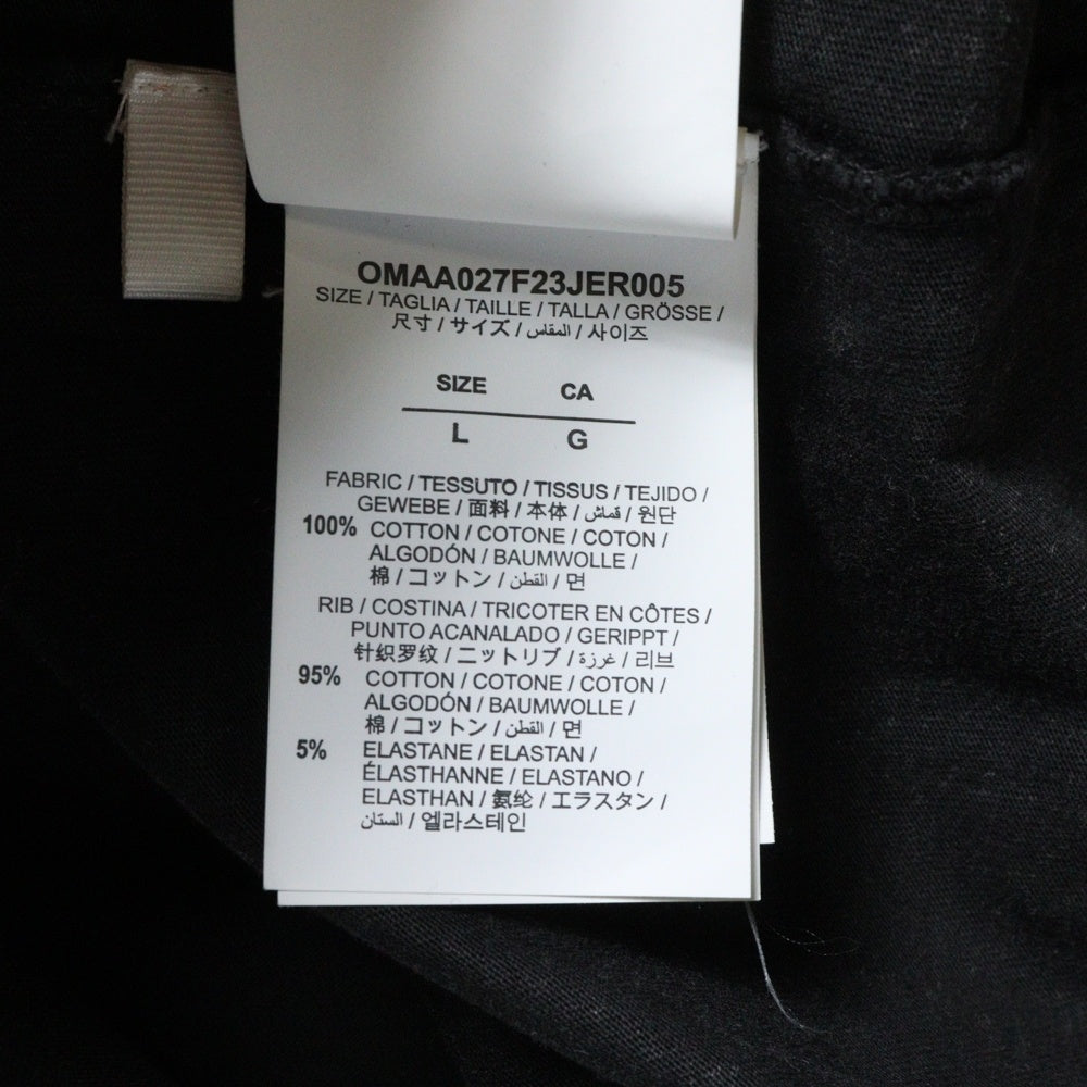OFF-WHITE(オフホワイト) DIGIT BACCHUS OVER ディジット バッカスオーバー グラフィック半袖Tシャツ カットソー ブラック OMAA027F23JER005