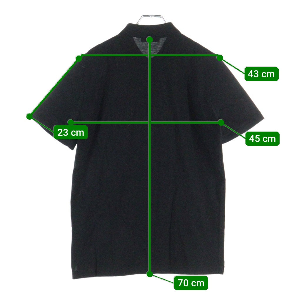 PRADA(プラダ) トライアングルロゴ ポロシャツ 半袖開襟シャツ ブラック UNJ444 SWE0 XGS