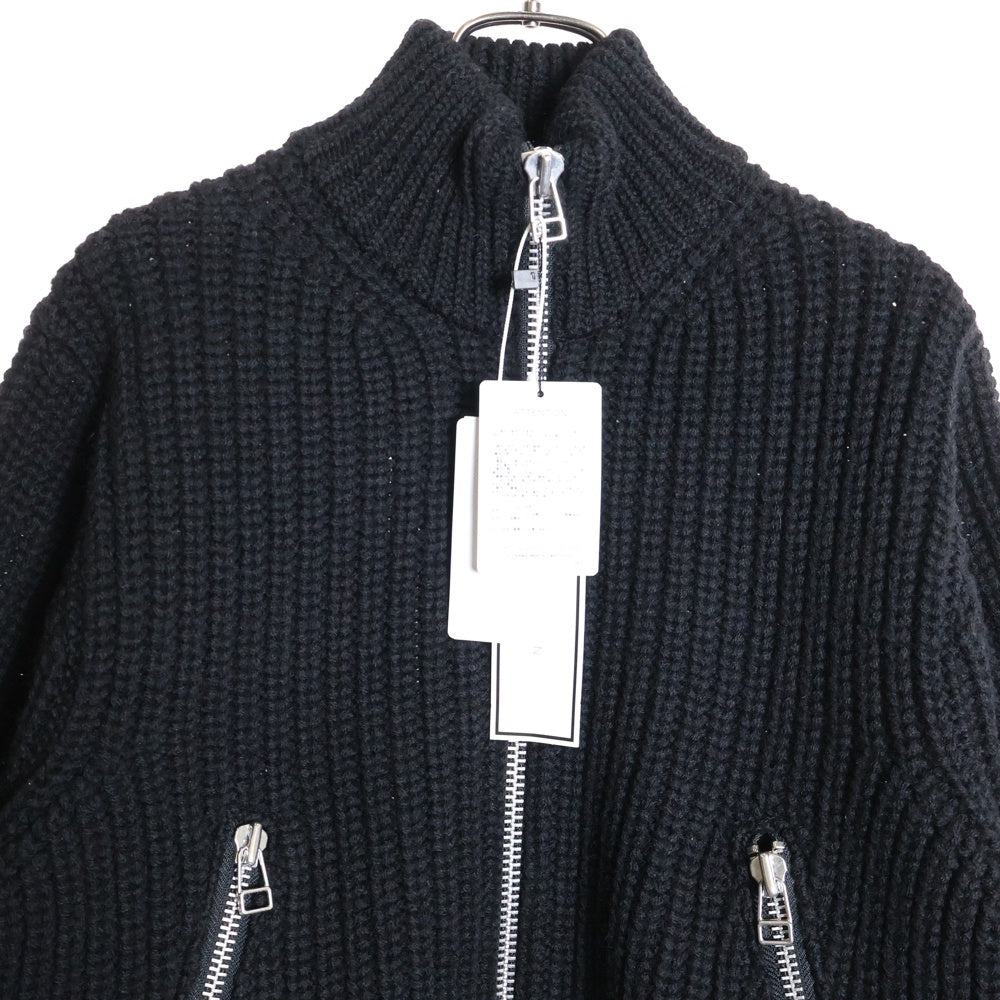 JOHN LAWRENCE SULLIVAN(ジョンローレンスサリバン) Ribed Massive Rounded リベッド マッシブ ニット ブラック 115631008