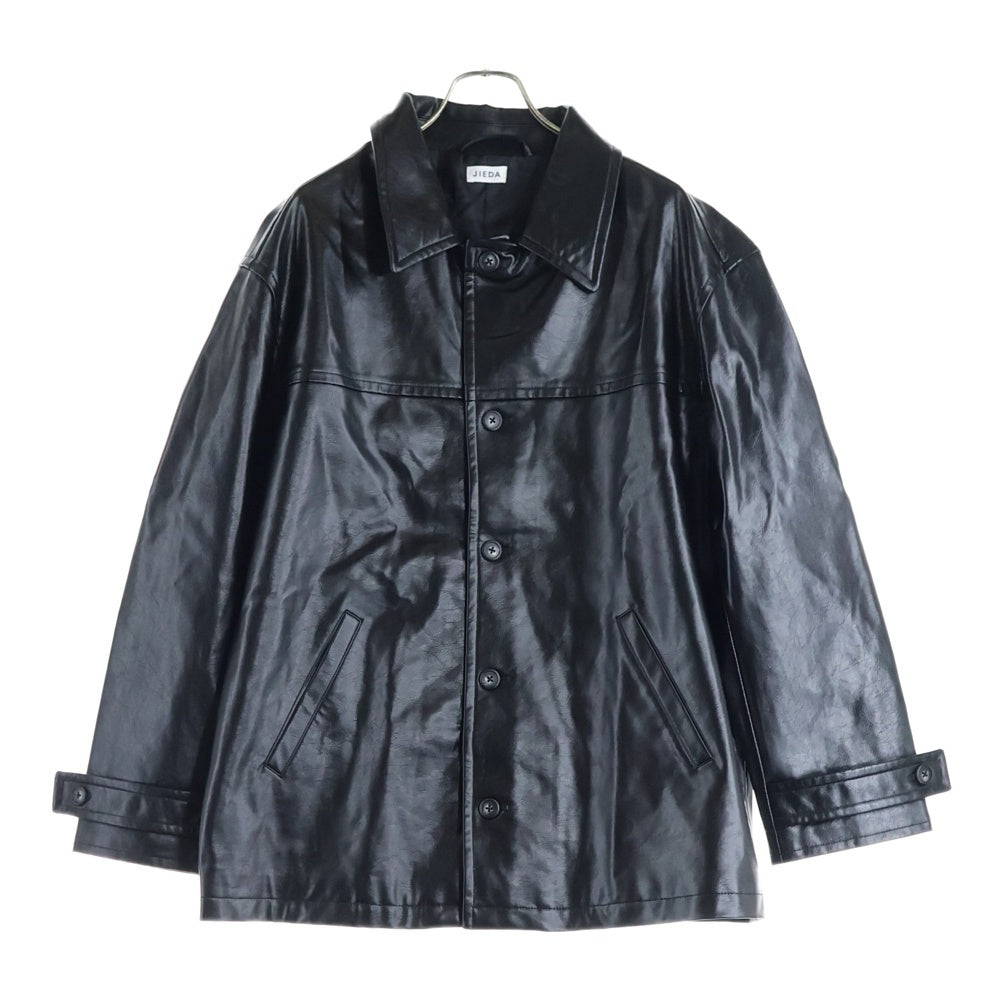 Jieda(ジエダ) Fake Leather フェイクレザージャケット ブラック 115652003