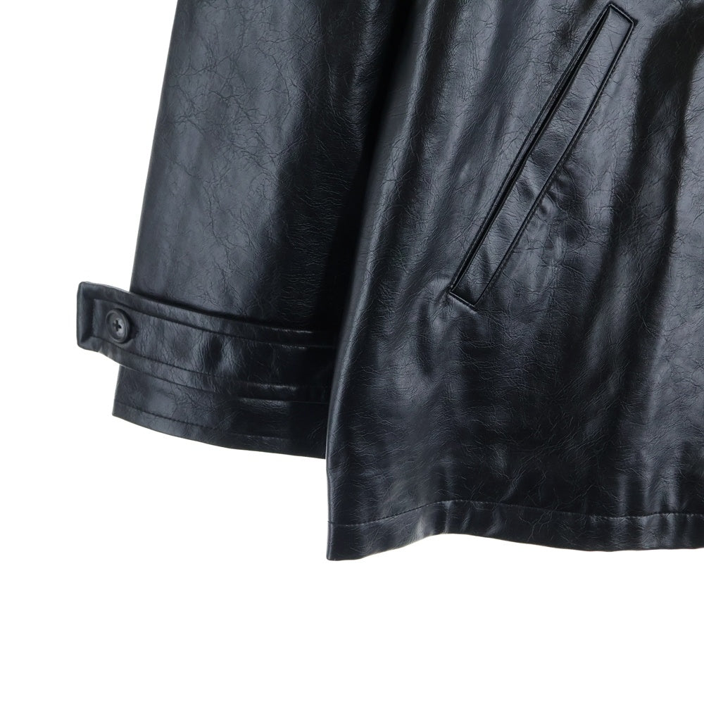 Jieda(ジエダ) Fake Leather フェイクレザージャケット ブラック 115652003