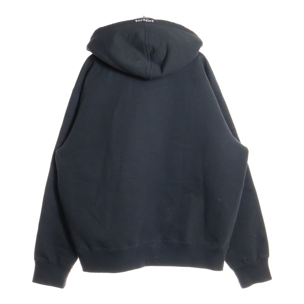 SUPREME(シュプリーム) 24AW S Logo Zip Up Hooded Sweatshirt Sロゴ ジップアップフーディー パーカー ブラック