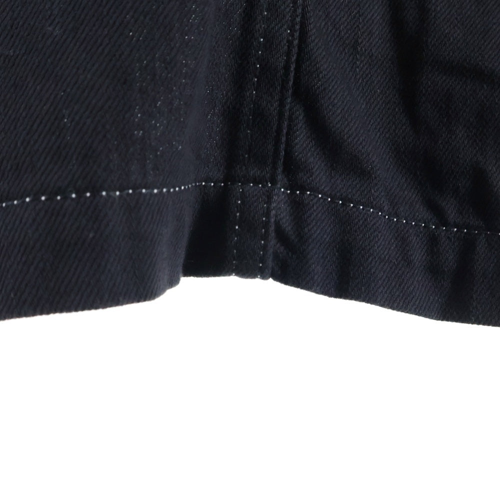 Yohji Yamamoto POUR HOMME(ヨウジヤマモト プールオム) 06AW ステッチポケット シングル デニムテーラードジャケット ブラック HB-J58-068