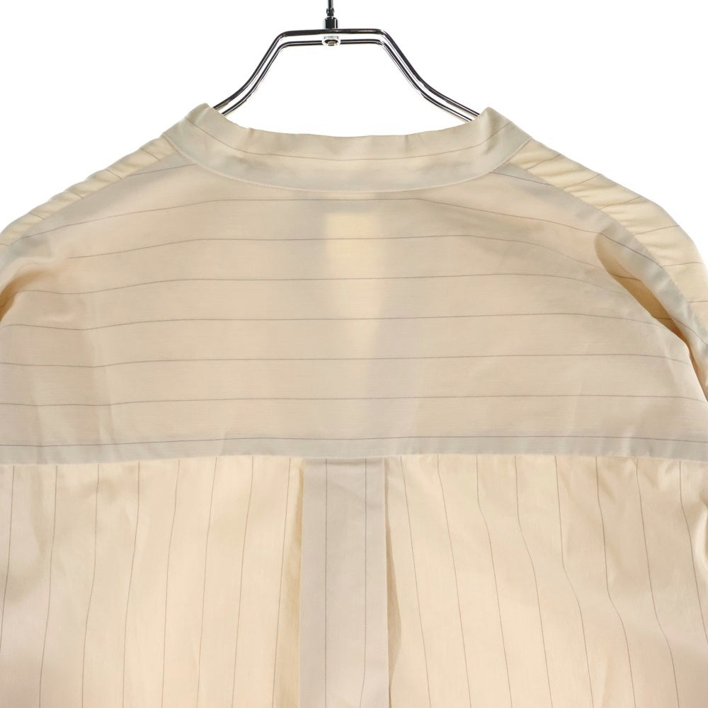 AURALEE(オーラリー) FINX NYLON STRETCH STAND COLLAR ONE-PIECE ナイロンストレッチスタンドカラーワンピース ロングワンピース ベージュ レディース A21SD04FN