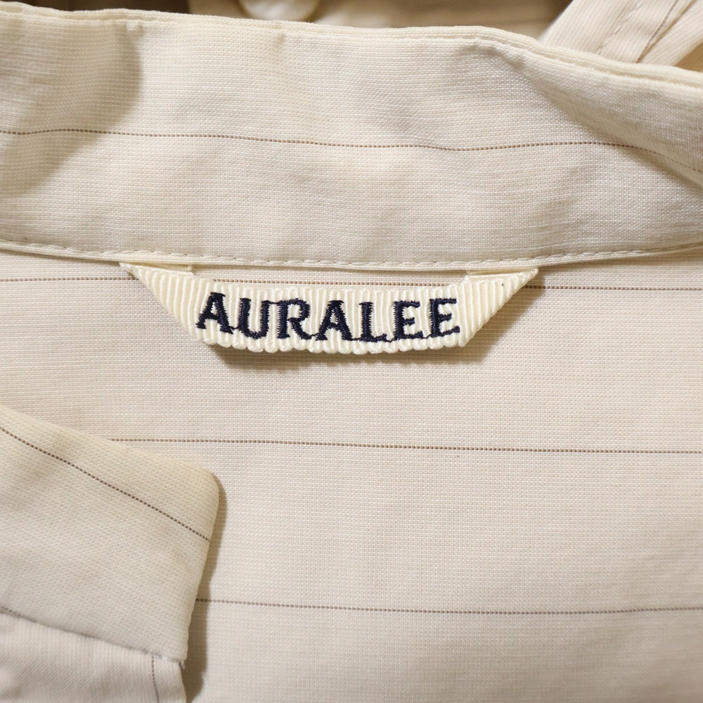 AURALEE(オーラリー) FINX NYLON STRETCH STAND COLLAR ONE-PIECE ナイロンストレッチスタンドカラーワンピース ロングワンピース ベージュ レディース A21SD04FN