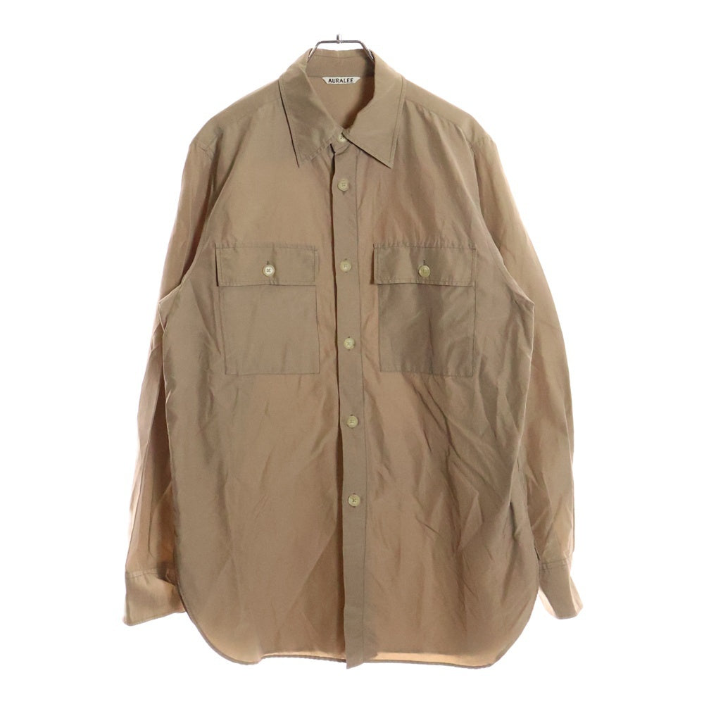 AURALEE  サイズ3 AURALEE(オーラリー) SILK COTTON CLOTH BIG SHIRTS シルクコットン