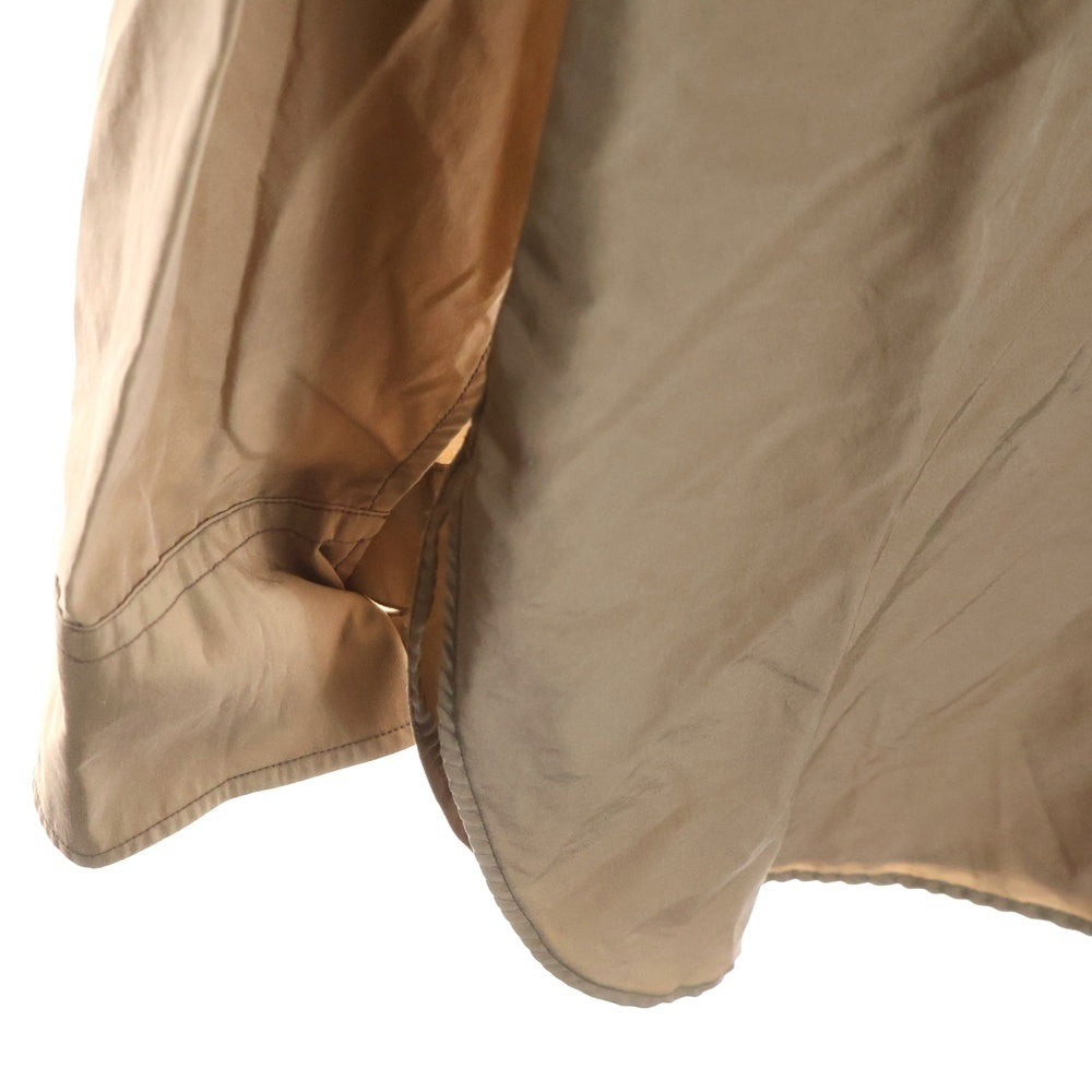 AURALEE(オーラリー) SILK COTTON CLOTH BIG SHIRTS シルクコットン ビックシャツ オーバーサイズシャツ ベージュ A20SS01SL