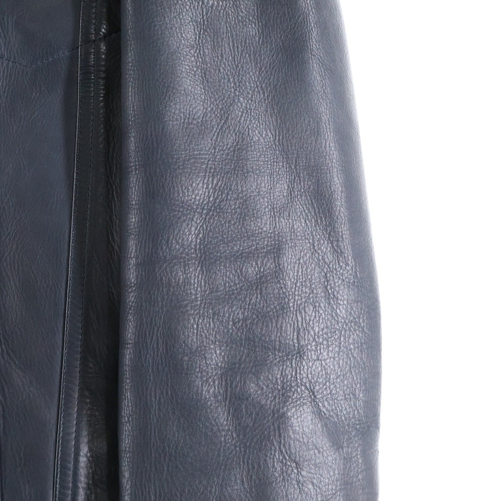 BLACK MEANS(ブラックミーンズ) Gジャンタイプレザージャケット 牛革レザージャケット ブラック 945-74TJ84-5