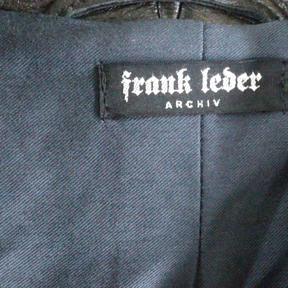 FRANK LEDER(フランクリーダー) ARCHIVE EDITION COW LEATHER BIKE JACKET アーカイブエディション カウレザー バイカージャケット レザージャケット ブラック