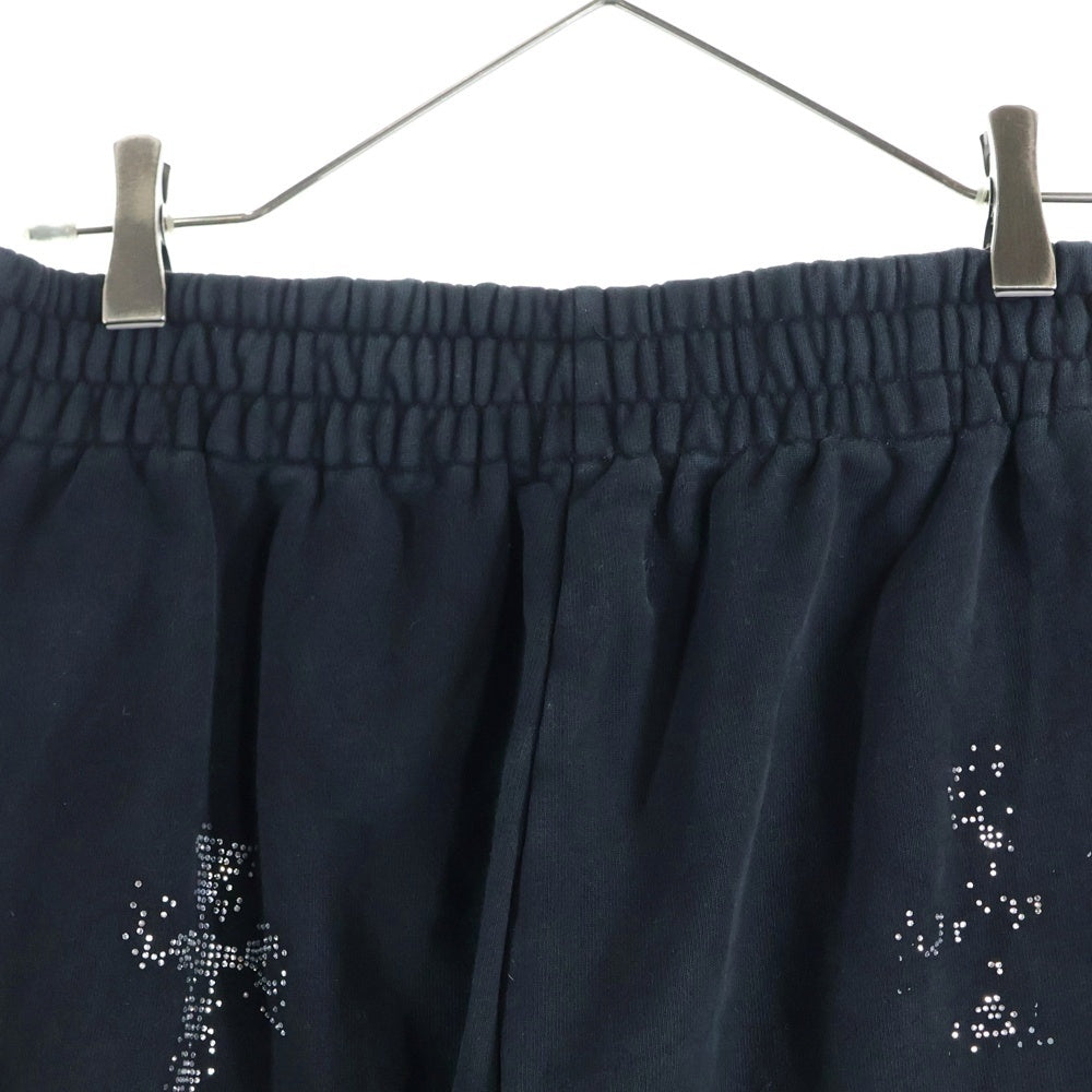 UNKNOWN LONDON(アンノーンロンドン) ライトストーンスウェットパンツ ジョガーパンツ ブラック