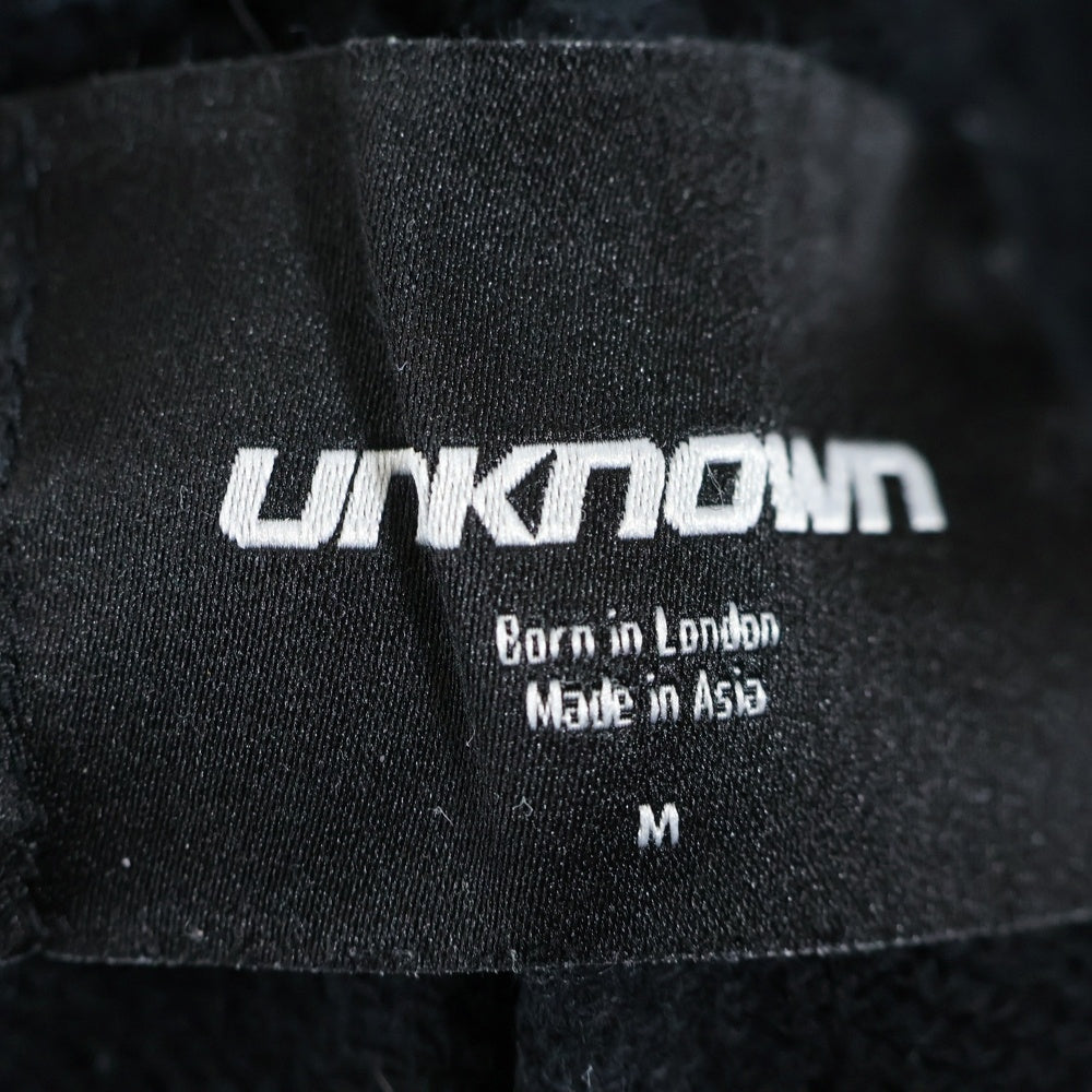 UNKNOWN LONDON(アンノーンロンドン) ライトストーンスウェットパンツ ジョガーパンツ ブラック