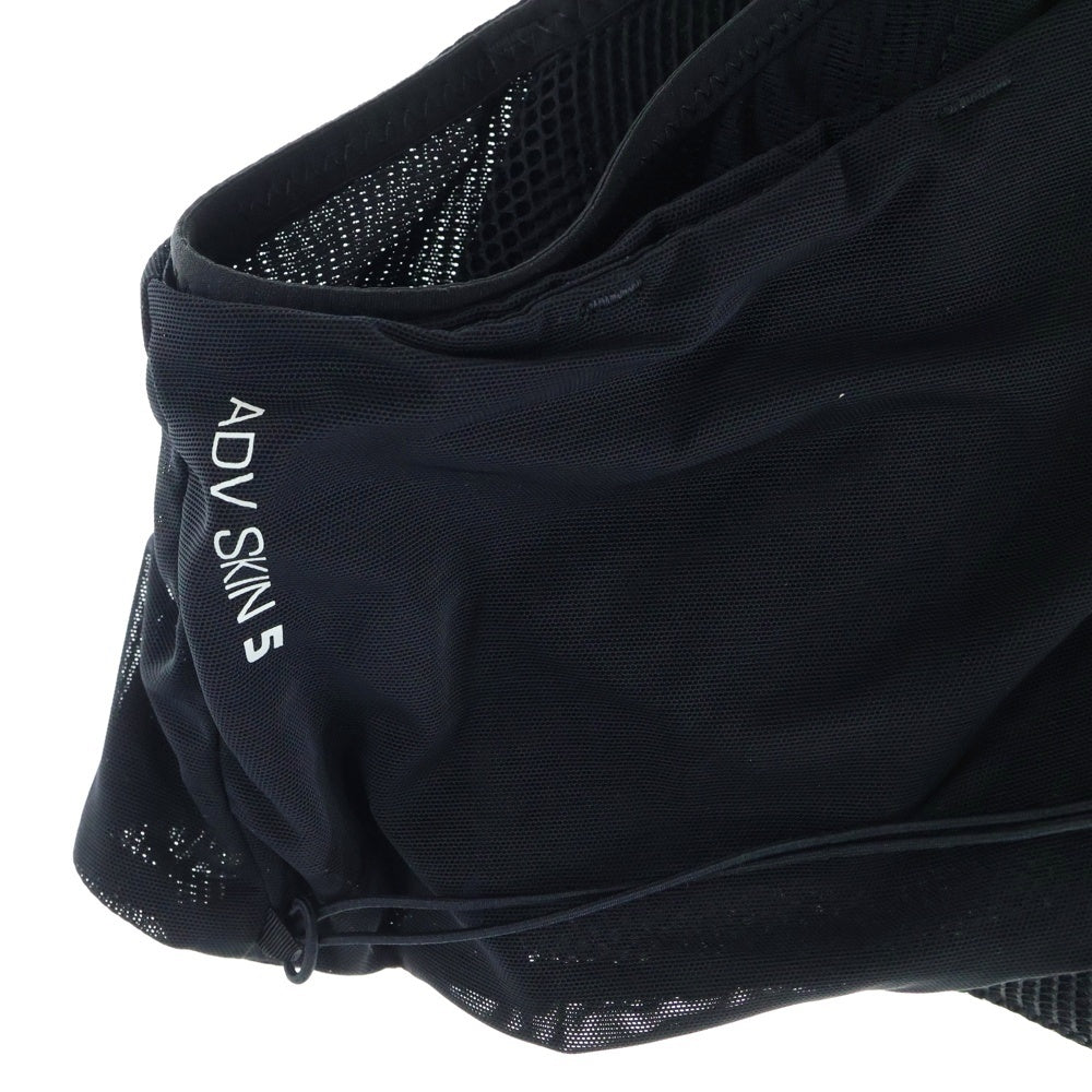 MM6 Maison Margiela(エムエムシックスメゾンマルジェラ) 23SS ×SALOMON サロモン ロゴプリント メッシュベスト ブラック S62FB0049