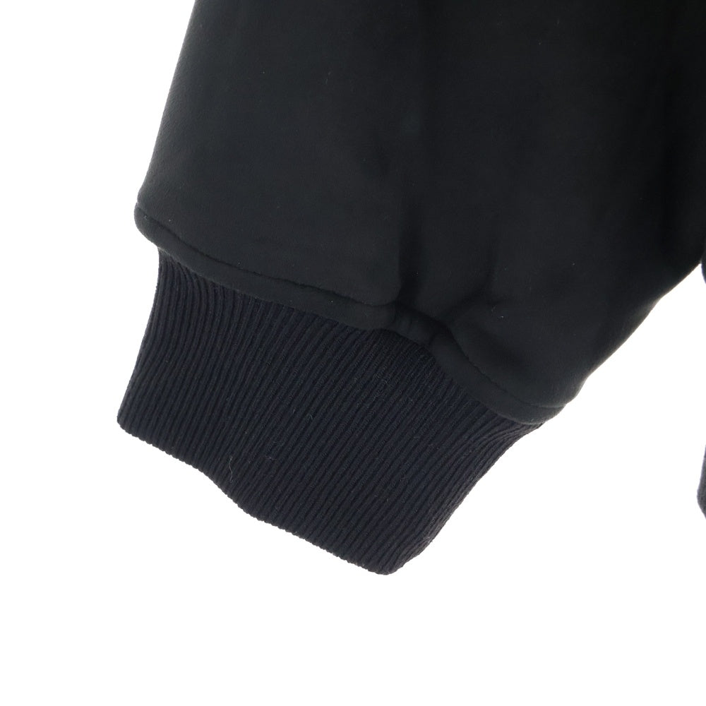 VANSON(バンソン) TOM & JERRY ZIP HOODIE トム&ジェリー ジップパーカー 裏ボア刺繍ジップパーカー ブラック