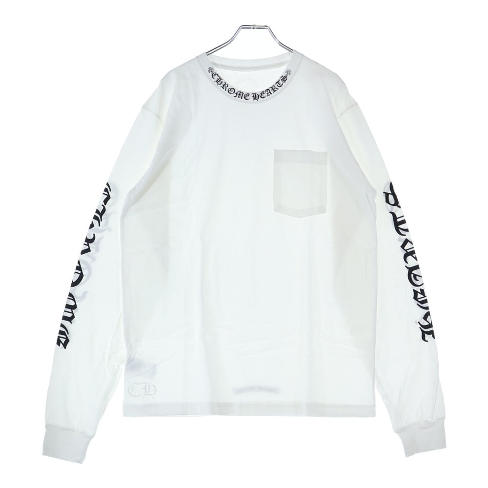 CHROME HEARTS(クロムハーツ) NECK LOGO L/S TEE ネックロゴ プリント