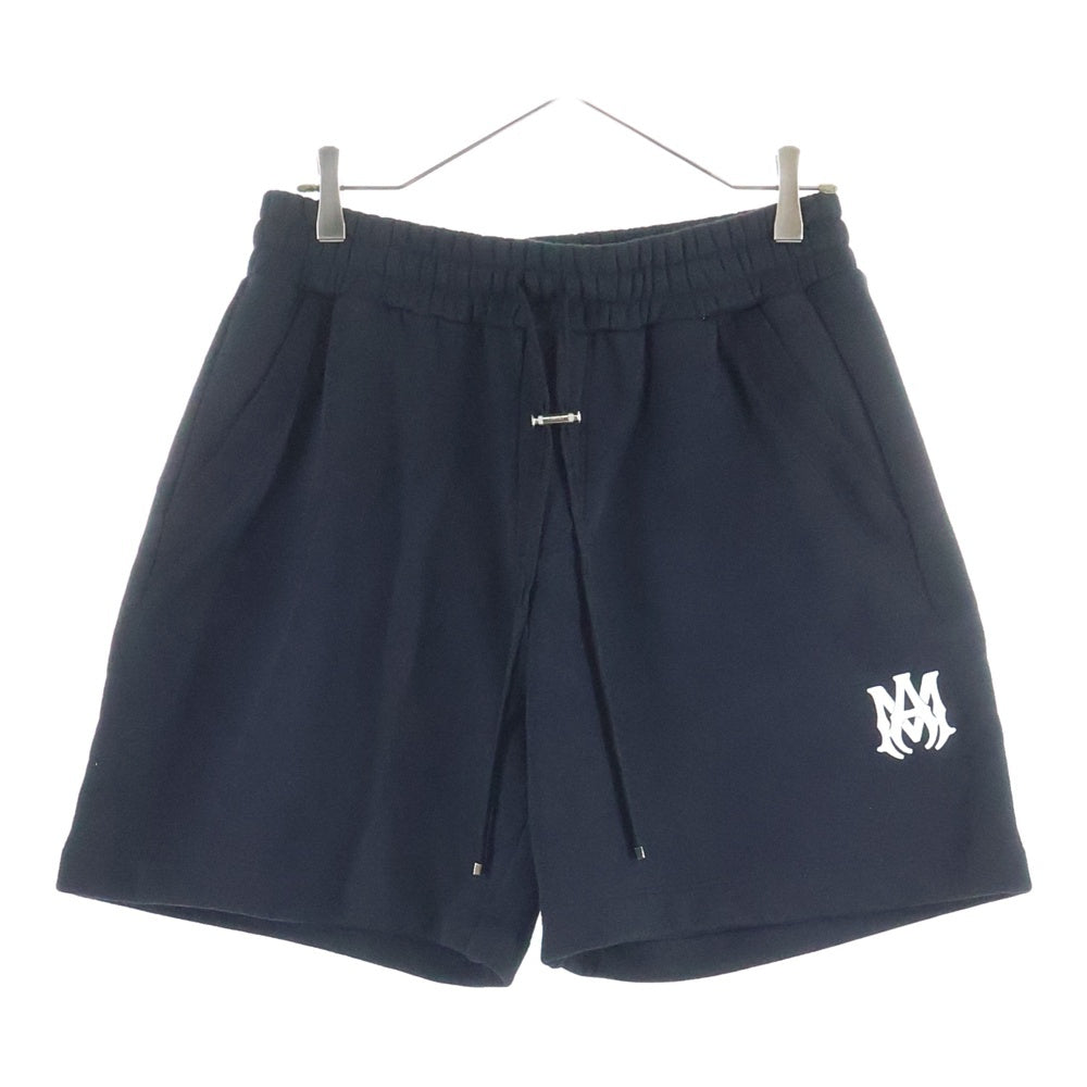 AMIRI(アミリ) 25SS LOGO SHORT ロゴプリントショーツ スウェットハーフパンツ ブラック SRAMJYSH1025SMRBC012