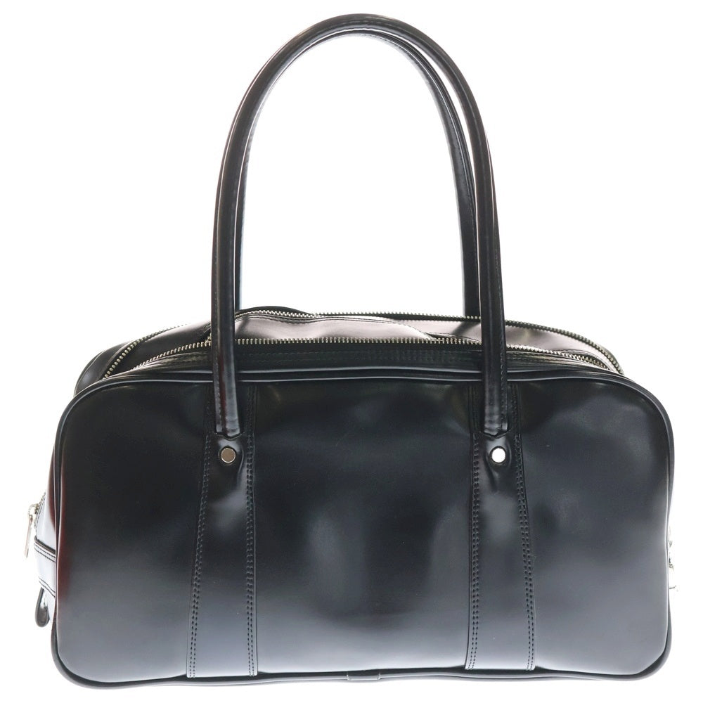 COMME des GARCONS(コムデギャルソン) フェイクレザーボストンバッグ ハンドバック ブラック OZ-K211