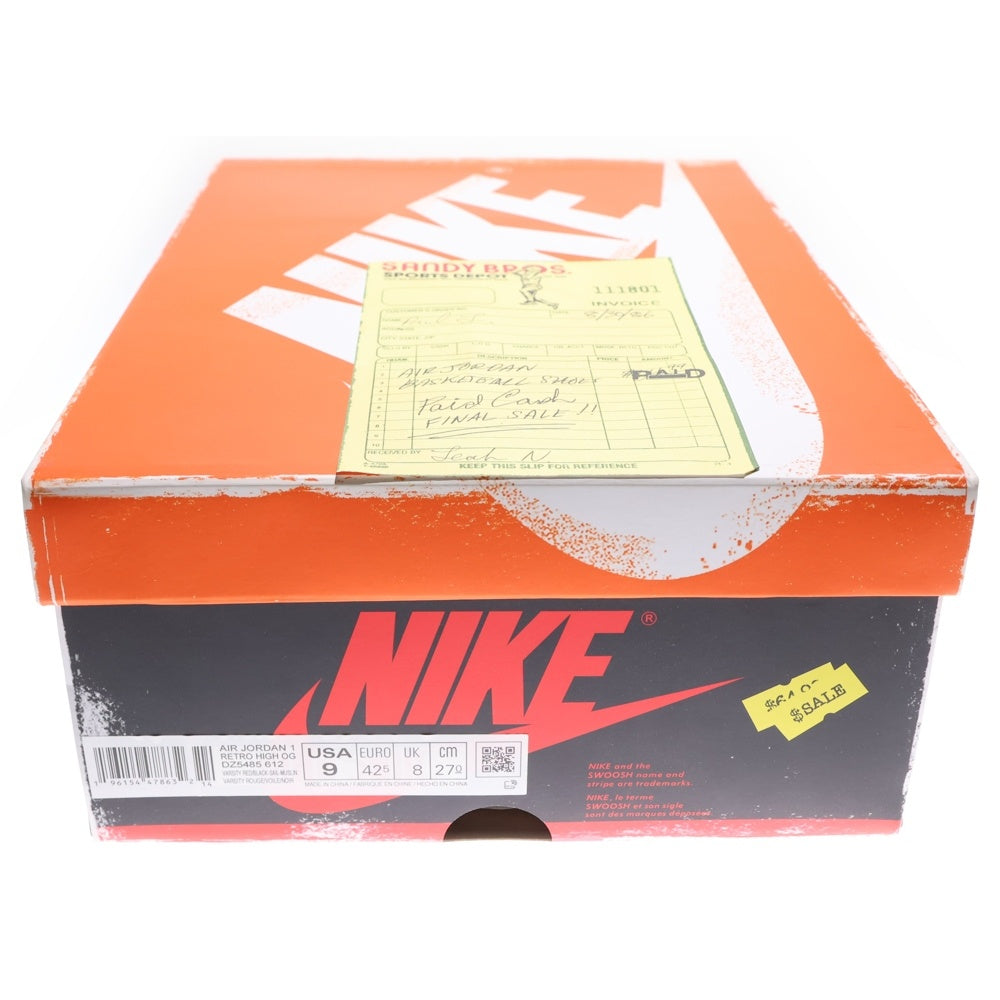 NIKE(ナイキ) AIR JORDAN 1 エアジョーダン1 シカゴ ロストアンドファウンド ハイカットスニーカー UK8/27cm レッド DZ5485-612