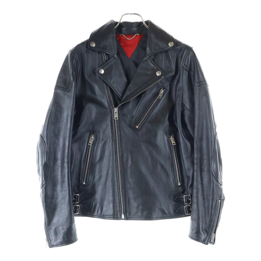 DIESEL(ディーゼル) ダブルライダースジャケット ラムレザージャケット ブラック TR00856B