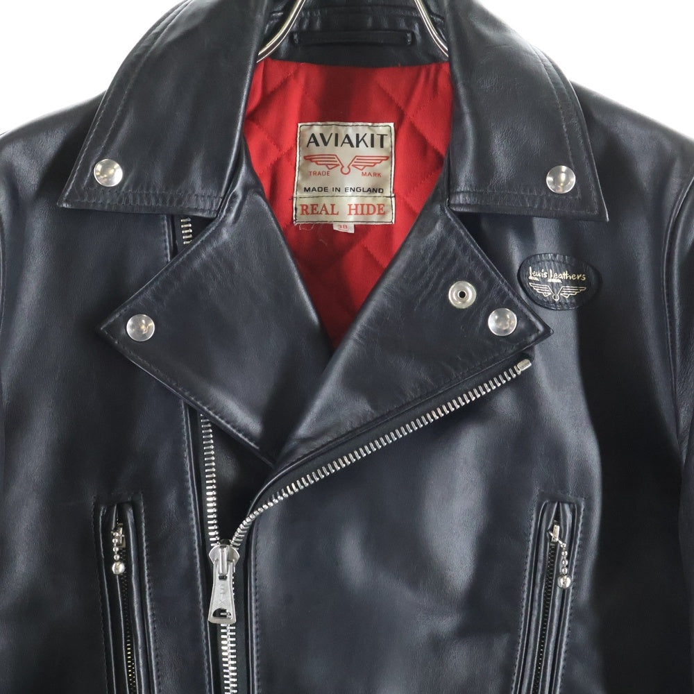 Lewis Leathers(ルイスレザー) LIGHTNING TIGHT FIT ライトニング タイトフィット ホースハイド ダブルライダース レザージャケット ブラック