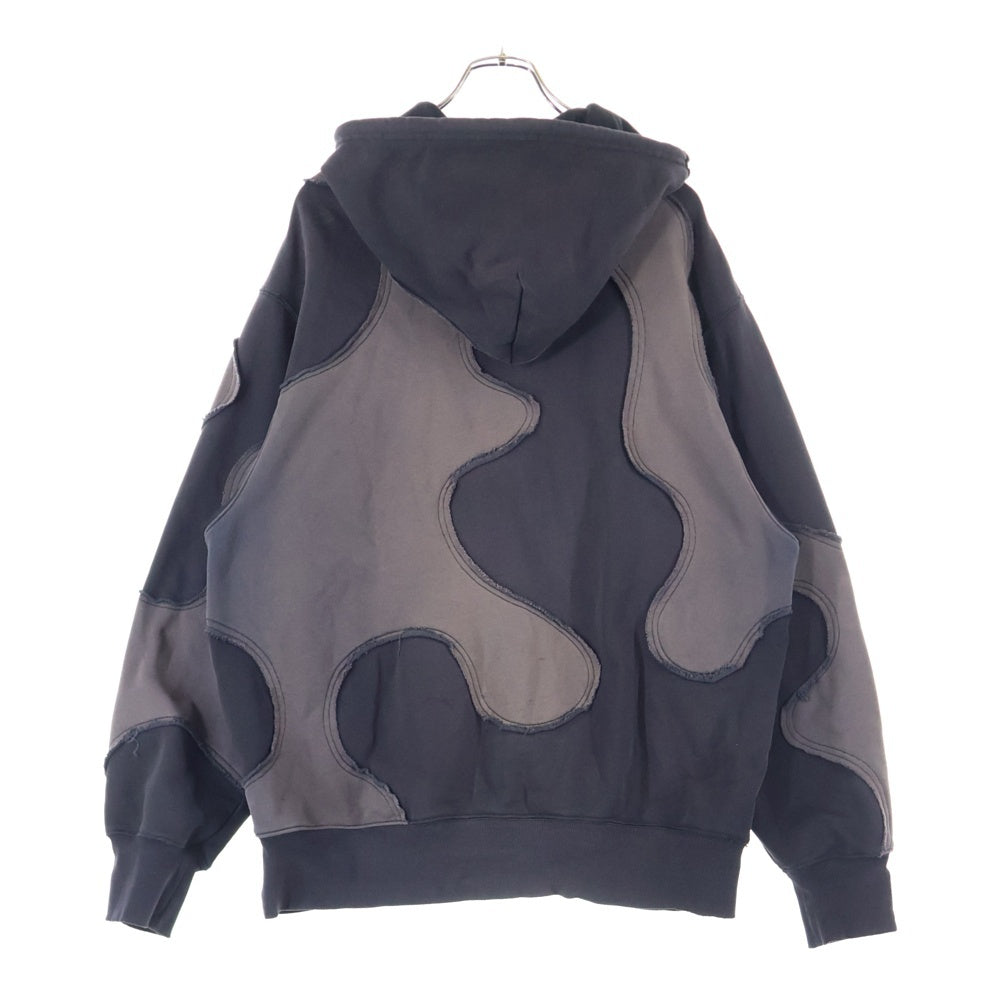 TELFAR(テルファー) Camo Hoodie カモフラージュパーカー ジップパーカー ブラック