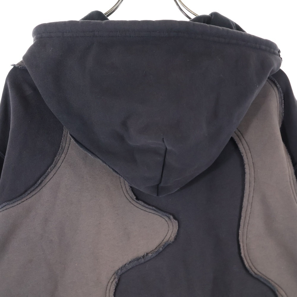 TELFAR(テルファー) Camo Hoodie カモフラージュパーカー ジップパーカー ブラック