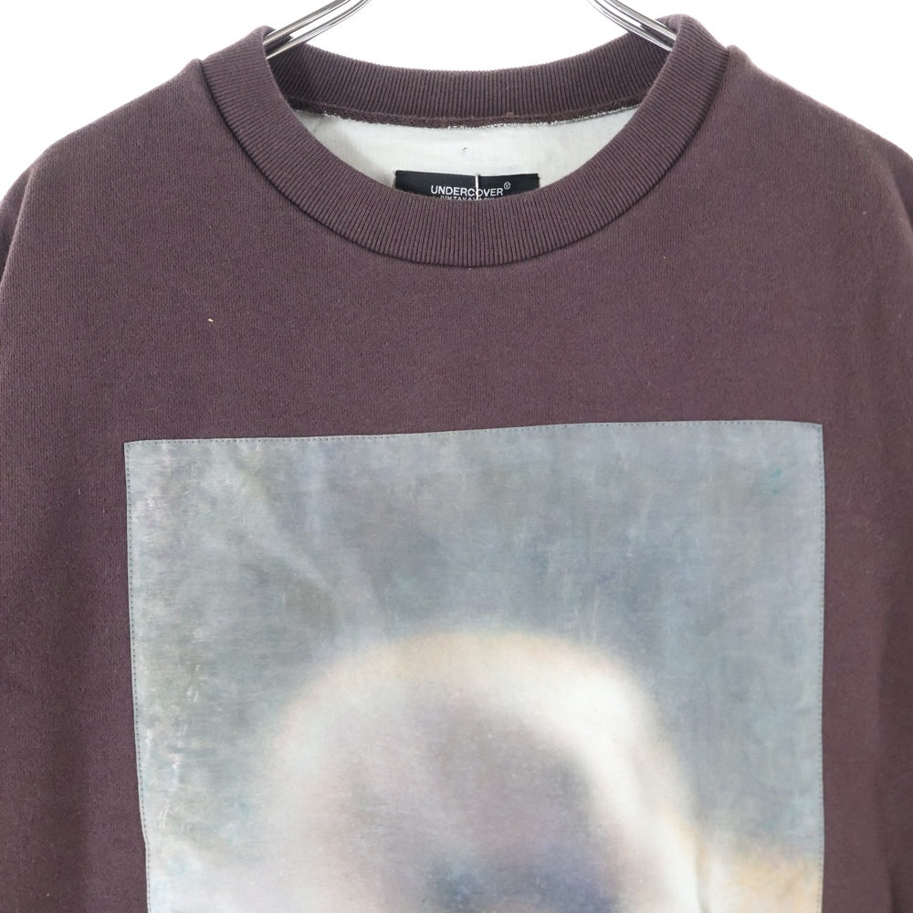 UNDERCOVER(アンダーカバー) グラフィッククルーネック スウェット 長袖ロングスリーブTシャツ バーガンディー UC1E4802-6