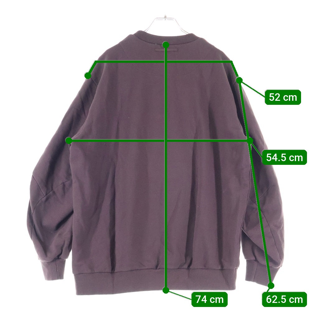 UNDERCOVER(アンダーカバー) グラフィッククルーネック スウェット 長袖ロングスリーブTシャツ バーガンディー UC1E4802-6