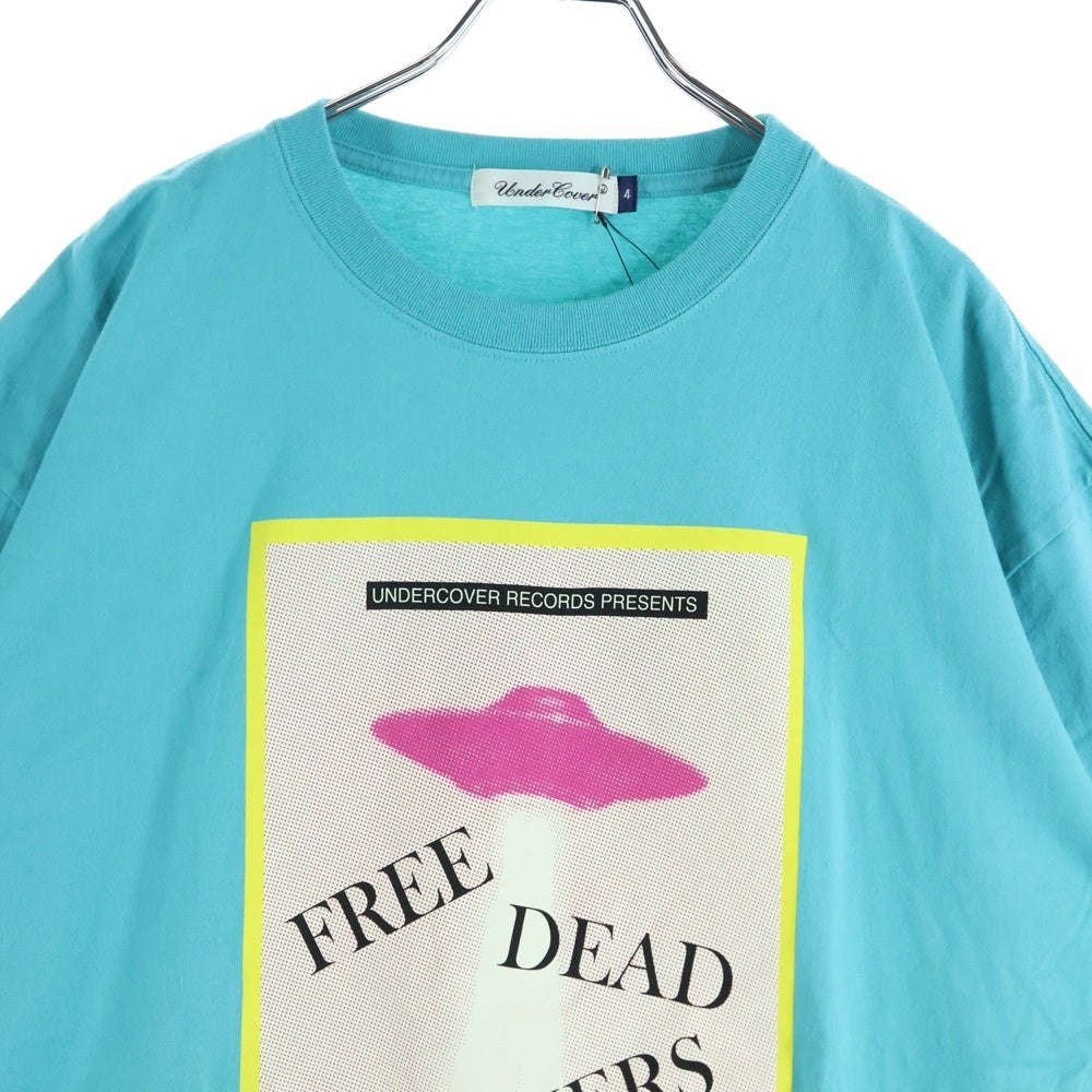 UNDERCOVER(アンダーカバー) TEE FREE DEAD MOTHERS UC RECORDS 両面プリント 半袖Tシャツ カットソー ライトブルー UC1E3808