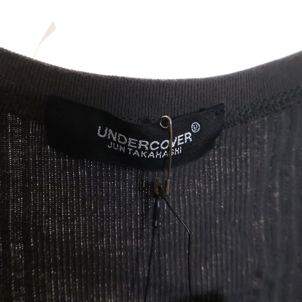 UNDERCOVER(アンダーカバー) Bosisio総柄タンクトップ ノースリーブ カットソー グレー UC1E4803-4