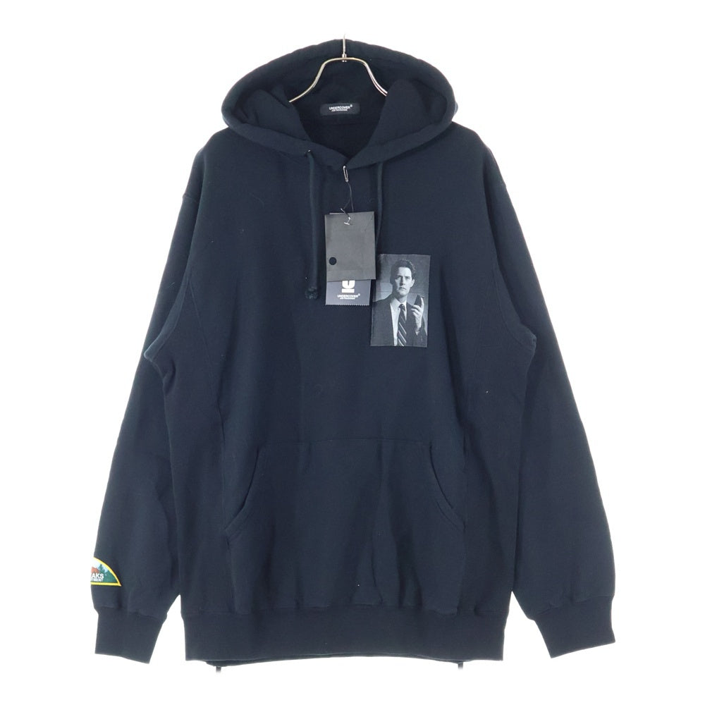 UNDERCOVER(アンダーカバー) 24AW グラフィックプリント サイドジップ プルオーバーパーカー フーディー ブラック UC2D4801-3