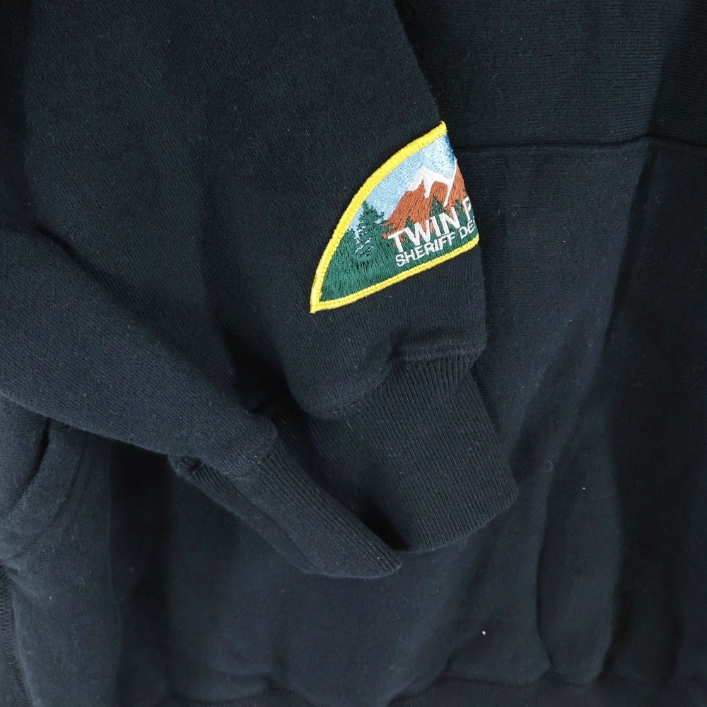 UNDERCOVER(アンダーカバー) 24AW グラフィックプリント サイドジップ プルオーバーパーカー フーディー ブラック UC2D4801-3