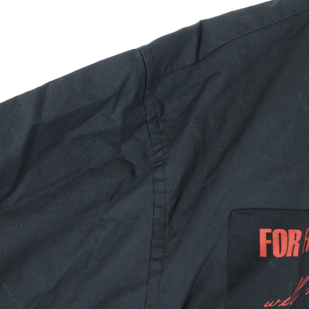 UNDERCOVER(アンダーカバー) 25SS パッチワーク 長袖シャツ ブラック UP1E4406-1