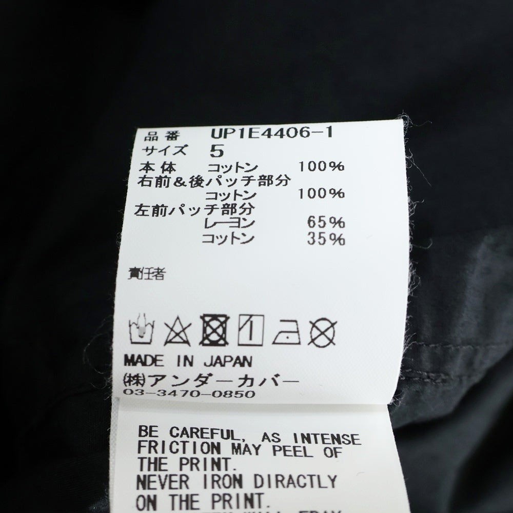 UNDERCOVER(アンダーカバー) 25SS パッチワーク 長袖シャツ ブラック UP1E4406-1