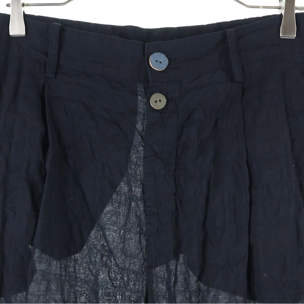 UNDERCOVER(アンダーカバー) 25SS サイドラインパンツ ボタンカラーデザインスラックスパンツ ブラック UC1E4504